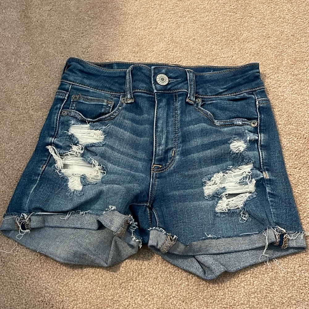 America Eagle Next Level Stretch Shortie Short 0